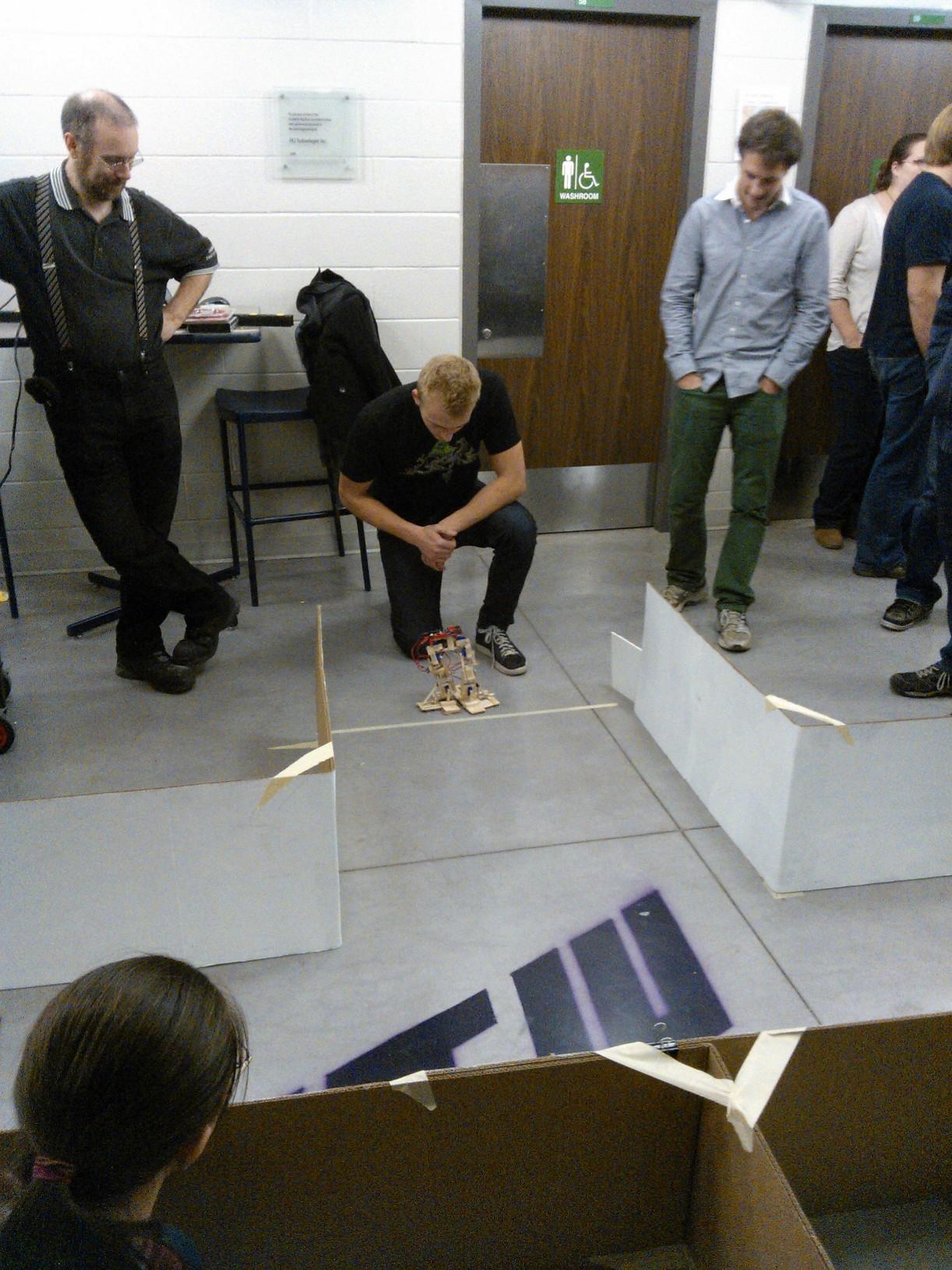 WE Bots walking robot competition in 2012