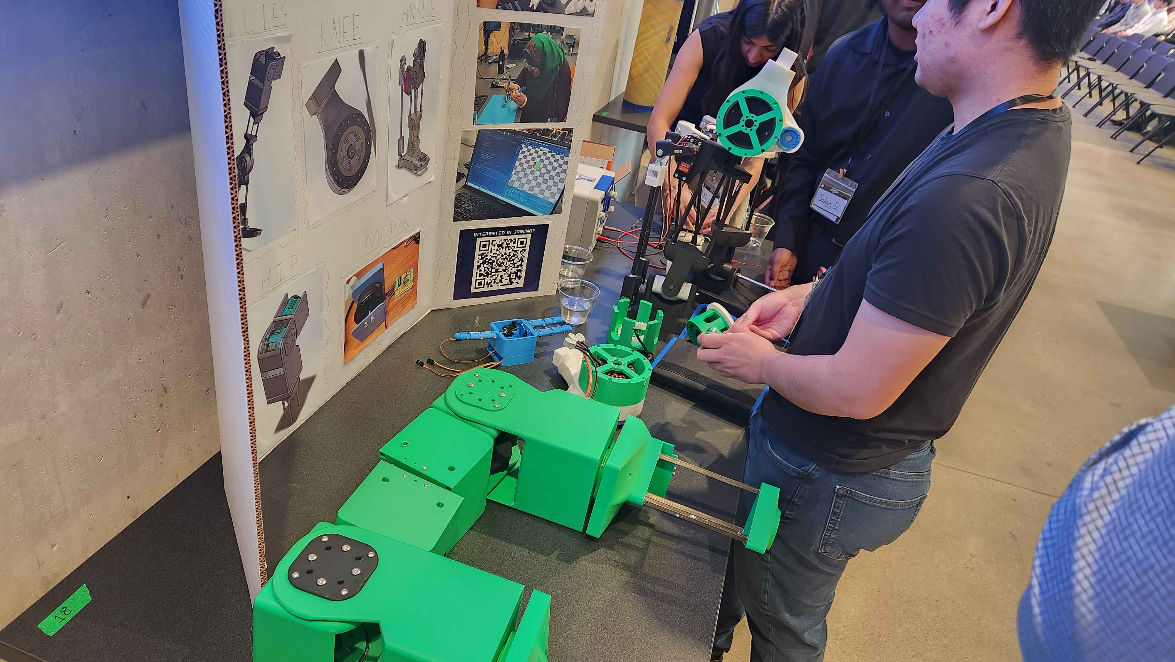 TITAN prototype joints and display board at the 2026 Canadian Tech Summit