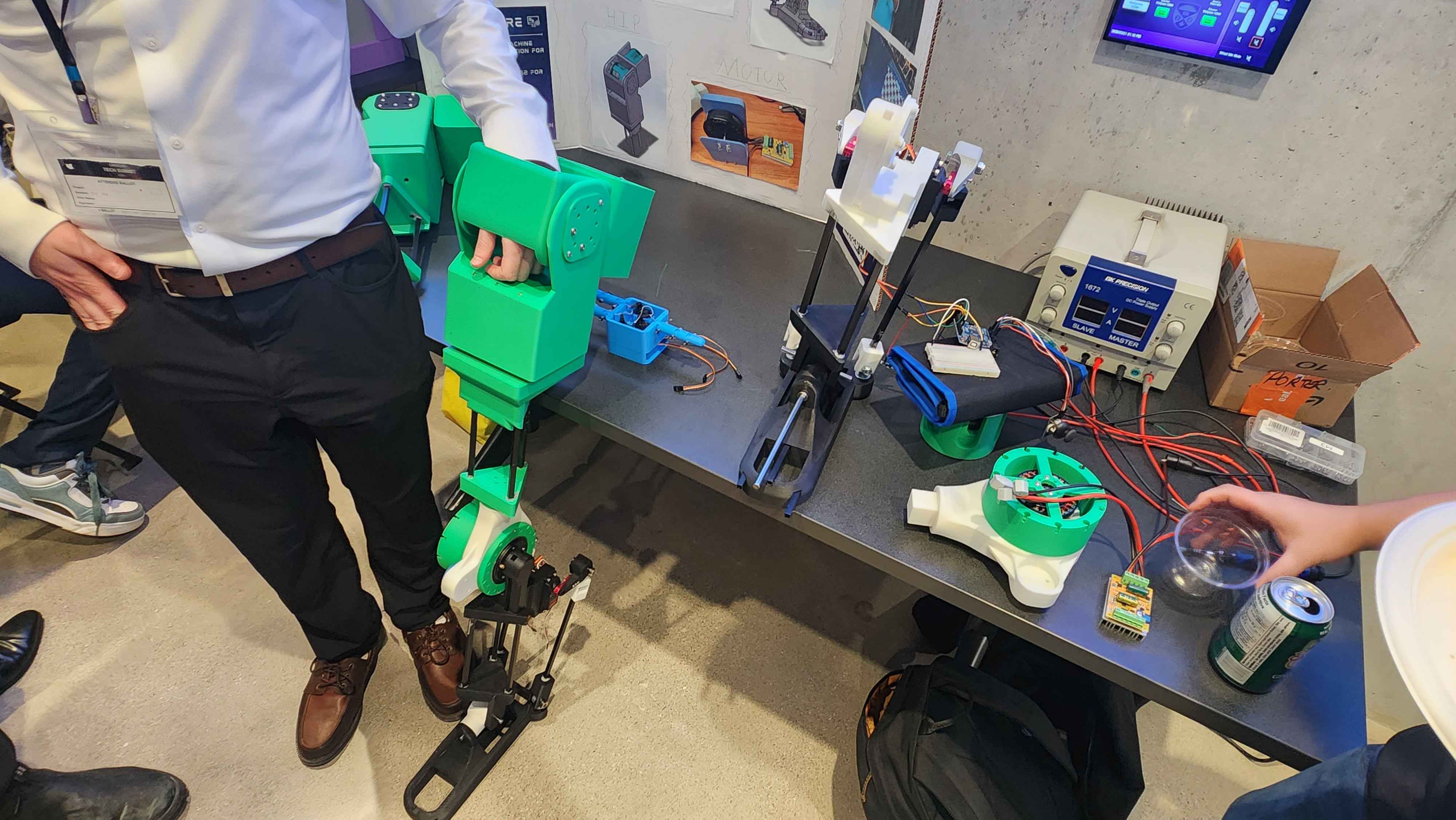 TITAN prototype leg components displayed at the 2026 Canadian Tech Summit